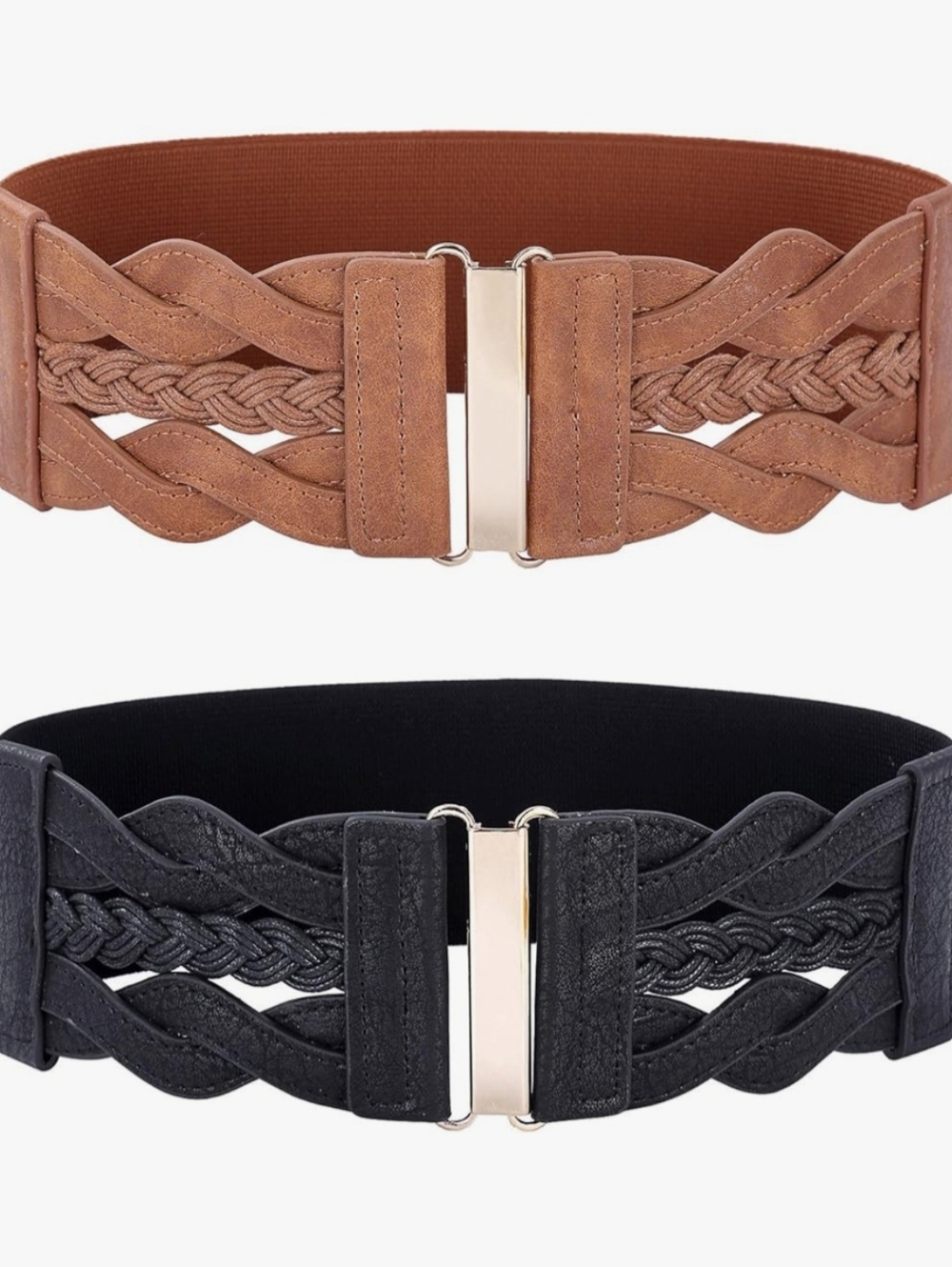 GRACE KARIN Women's Elastic Wide Belts Vintage Stretchy Belt Retro Fashion Cinch